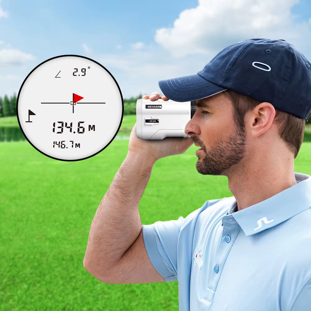 Golf Laser Rangefinder Rechargeable 600M/1000M 6X Magnification Monoculars Telescop Range Finder for Outdoor Sports