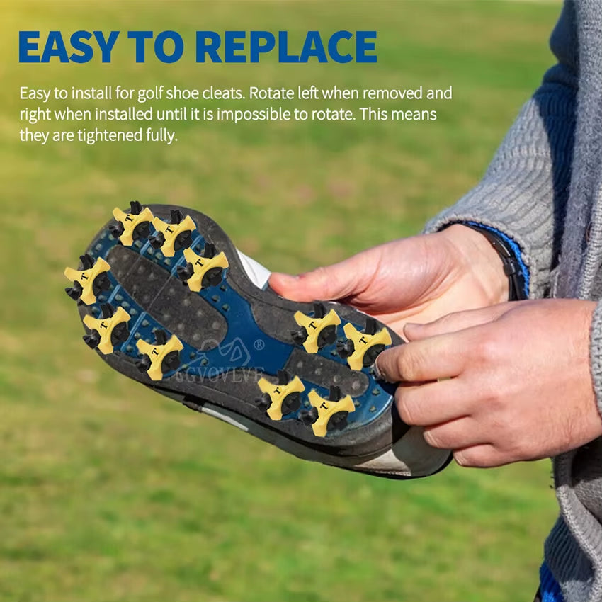 14Pcs Golf Shoe Spikes Stinger Screw Golf Shoe Spikes Replacement Thread Spikes Cleats for Golf Boots Golf Shoe Accessories