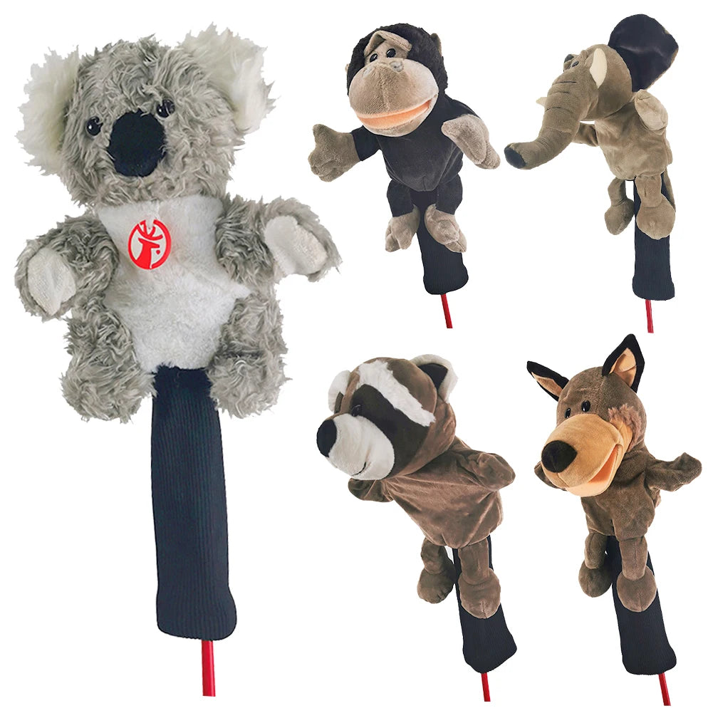 Animal Golf Club Headcover for Driver,460Cc Fairway Golf Accessories Golf Headcover Protector,Golf Wood Cover Noverty Cute Gifts
