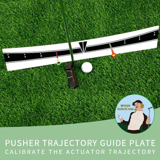 Golf Putting Track Board Golf Putter Trainer Track Guide Plate Golf Training Balance Correction Aid Trajectory Calibration Board