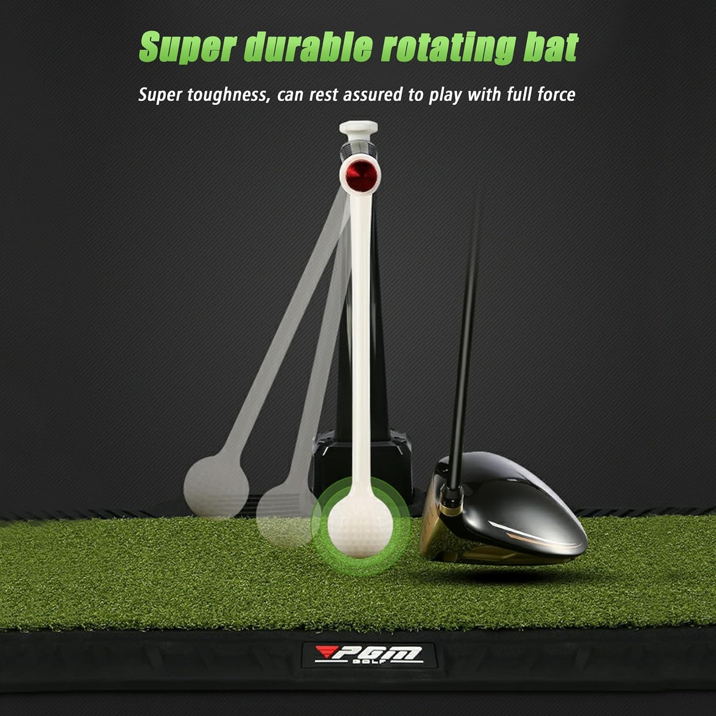 Golf Swing Trainer - 2.0 Golf Training Equipment with 5 Adjustable Height - Pure Path Golf Swing Practice Mat Training Aid - Golf Swing and Hitting Trainer for Indoor Outdoor Home