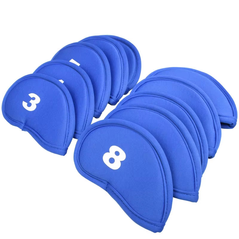 10Pcs Golf Shaft Protectors, Golf Accessories, Numeric Alphabet Printing, Dustproof, Waterproof, Fashionable and Convenient