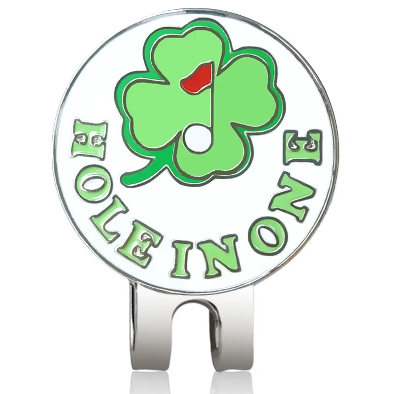 New Golf Ball Mark+Golf Hat Clip Magnetic Alloy Marker Golf Accessories Eagle Tiger One Putter Flog Wine Glass Lucky Clover