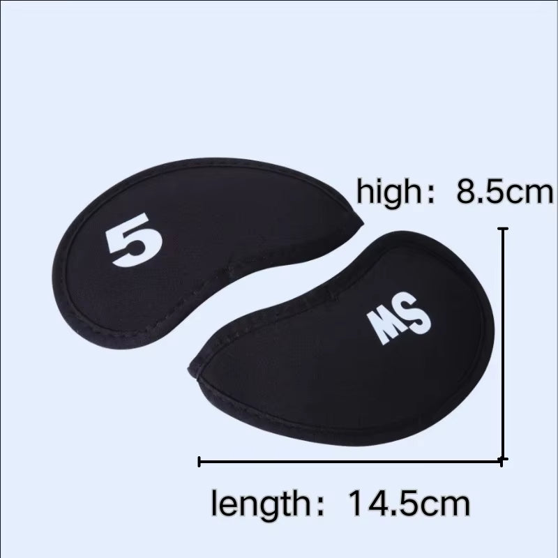 10Pcs Golf Shaft Protectors, Golf Accessories, Numeric Alphabet Printing, Dustproof, Waterproof, Fashionable and Convenient