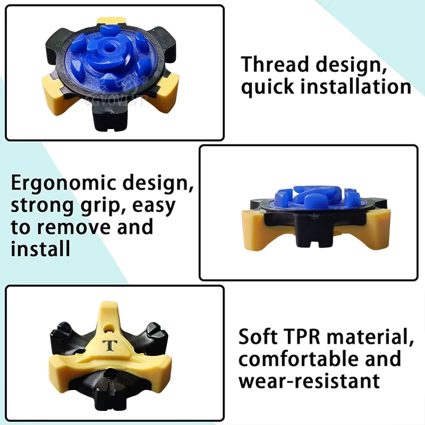 14Pcs Golf Shoe Spikes Stinger Screw Golf Shoe Spikes Replacement Thread Spikes Cleats for Golf Boots Golf Shoe Accessories