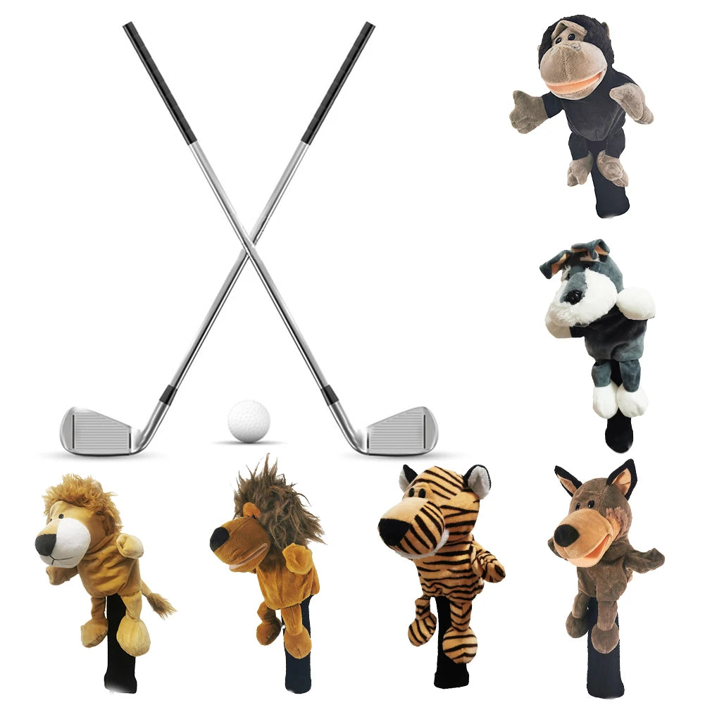 Animal Golf Club Headcover for Driver,460Cc Fairway Golf Accessories Golf Headcover Protector,Golf Wood Cover Noverty Cute Gifts