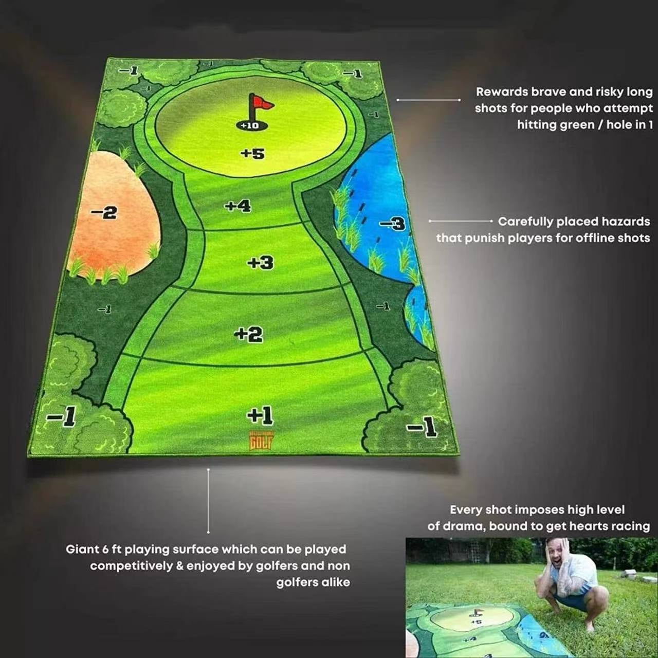 The Indoor Casual Golf Game Set Golf Putting Royale Golf Game Golf Hitting Mats