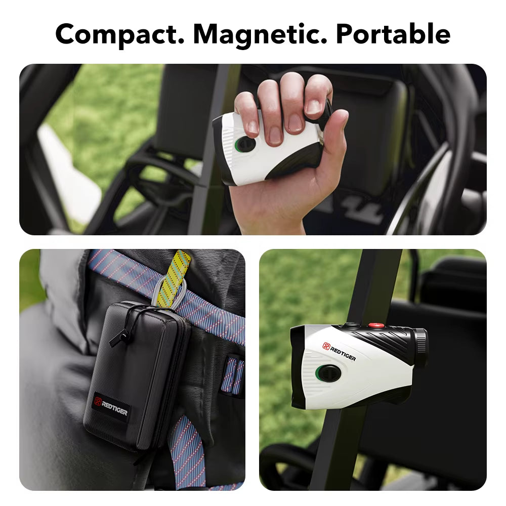Golf Rangefinder with Slope 1000M 1200 Yards Laser Range Finder Golfing 7X Magnification Rechargeable Range Finders