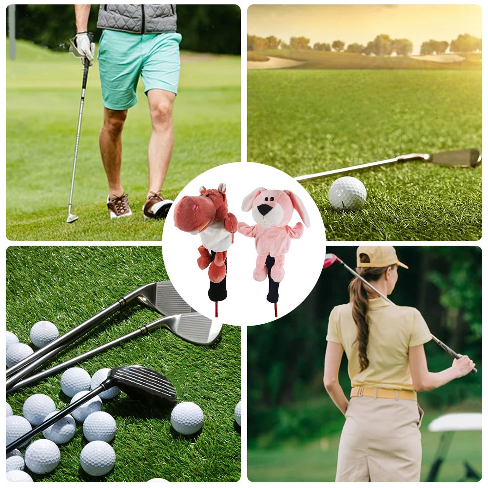 Animal Golf Club Headcover for Driver,460Cc Fairway Golf Accessories Golf Headcover Protector,Golf Wood Cover Noverty Cute Gifts