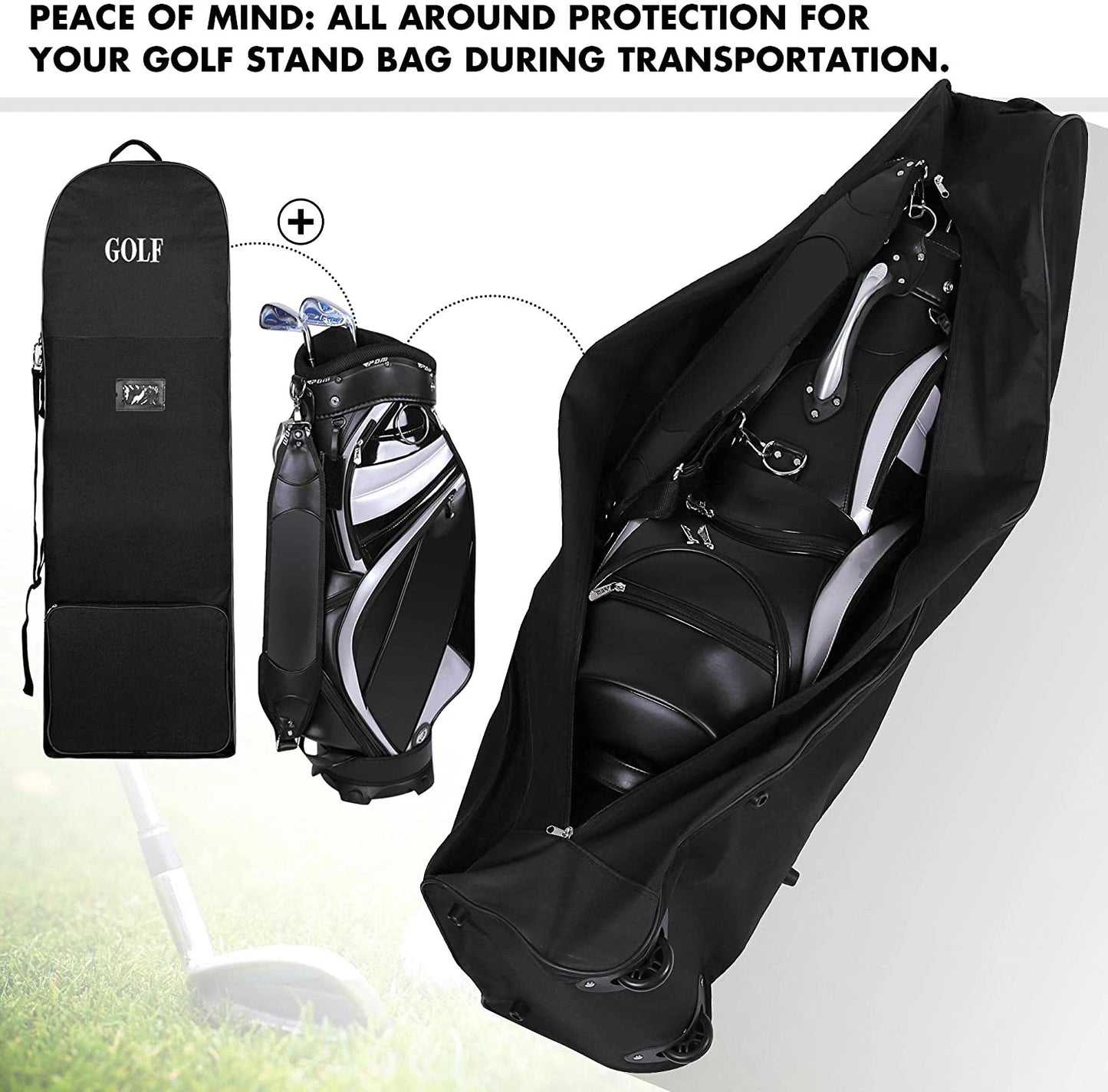 Soft Golf Travel Bag with Wheels