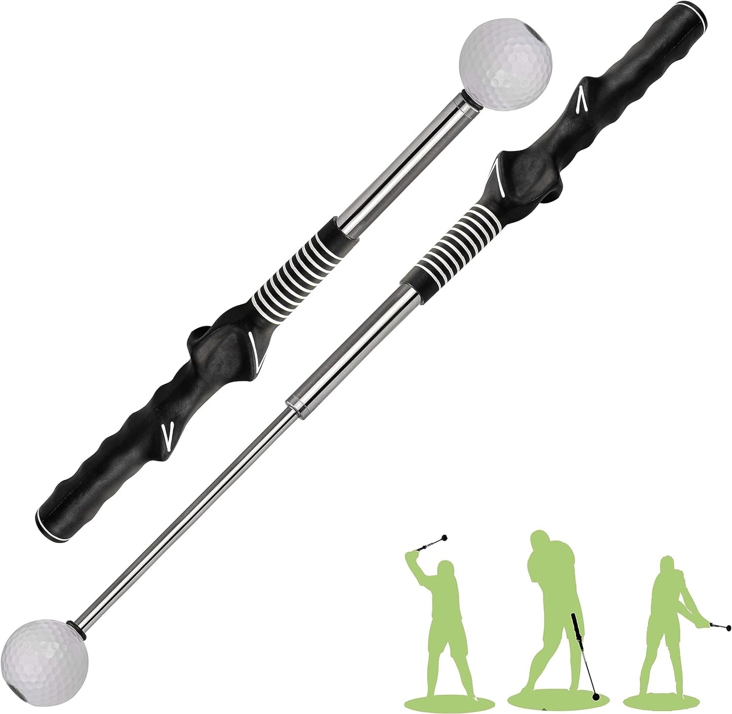 Retractable Golf Swing Training Aid - Right-handed