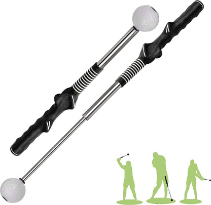 Retractable Golf Swing Training Aid - Right-handed