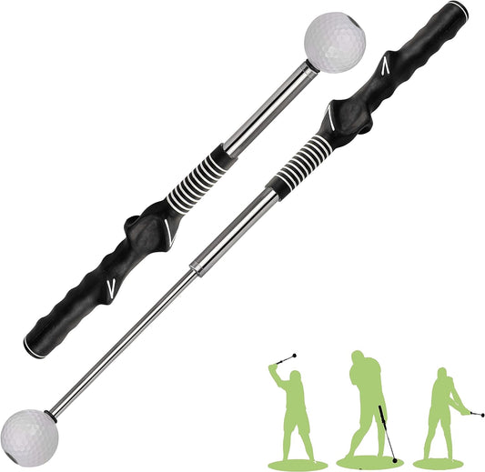 Retractable Golf Swing Training Aid - Right-handed
