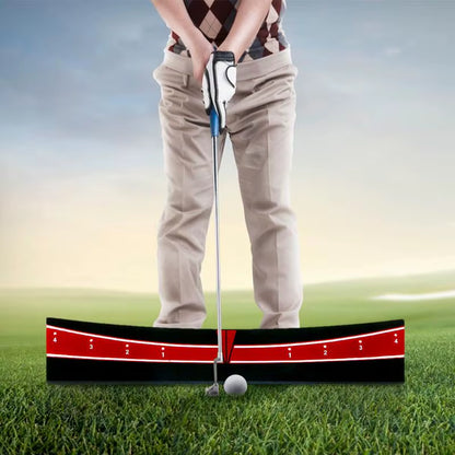 Golf Putting Track Board Golf Putter Trainer Track Guide Plate Golf Training Balance Correction Aid Trajectory Calibration Board
