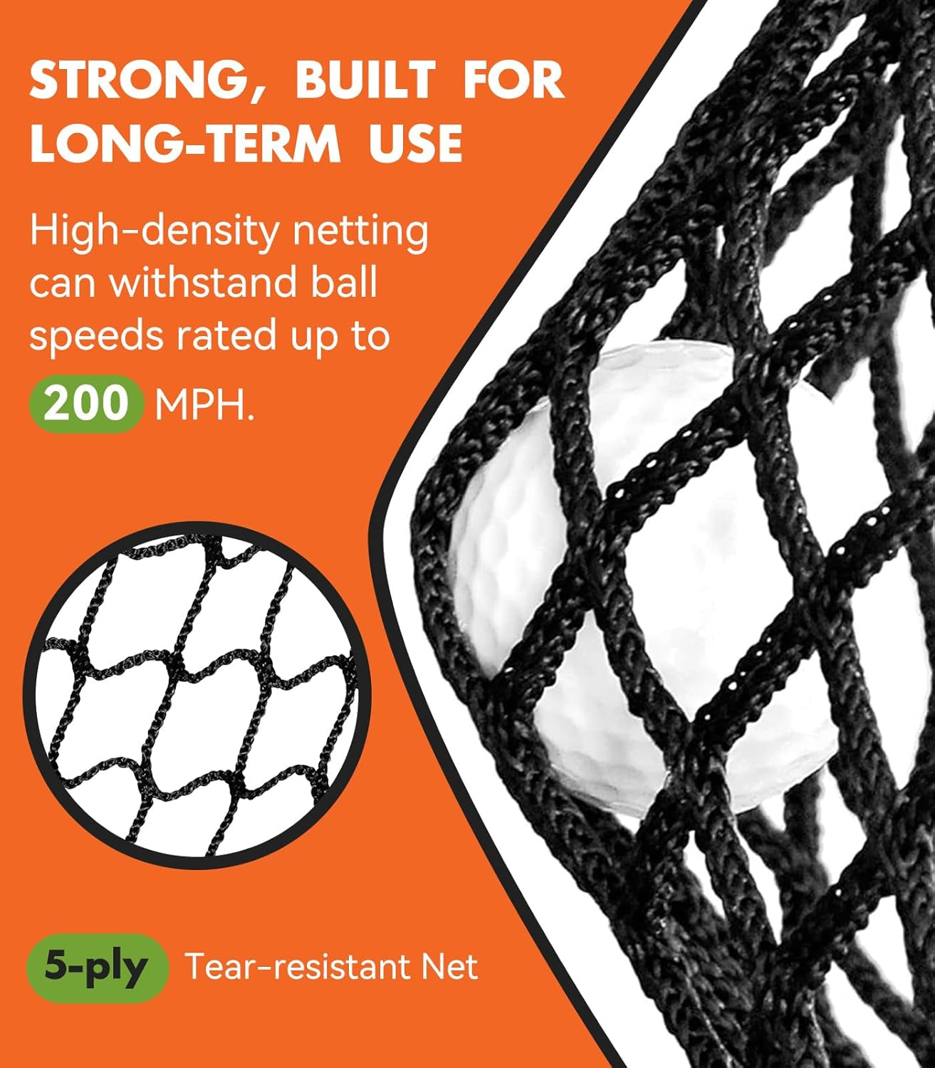 Golf Net: 10X7Ft Heavy Duty Golf Practice Net