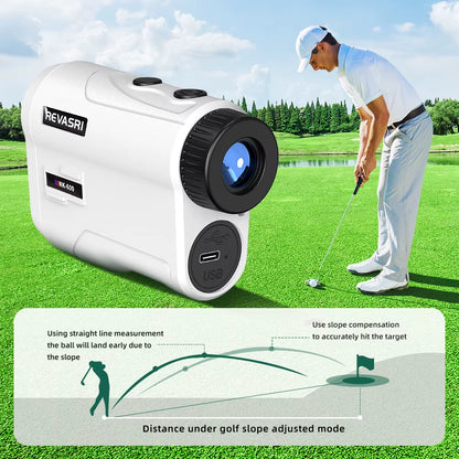 Golf Laser Rangefinder Rechargeable 600M/1000M 6X Magnification Monoculars Telescop Range Finder for Outdoor Sports