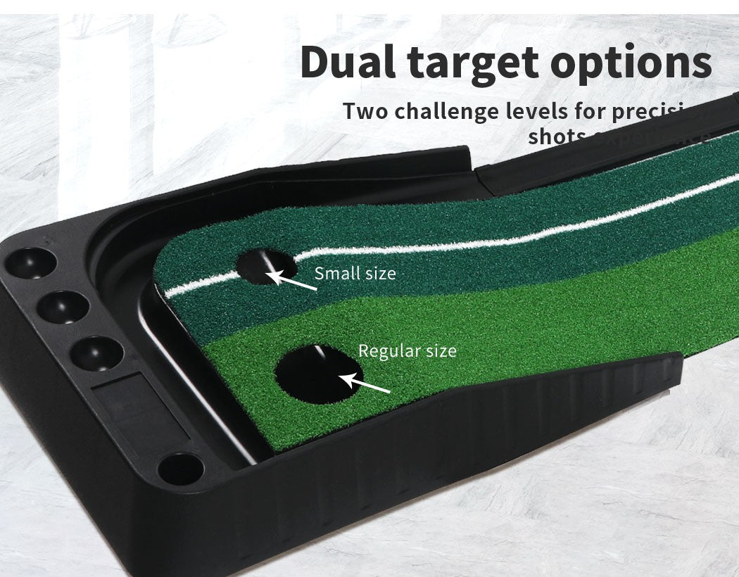 Golf Putting Mat 250cm x 40cm with auto return