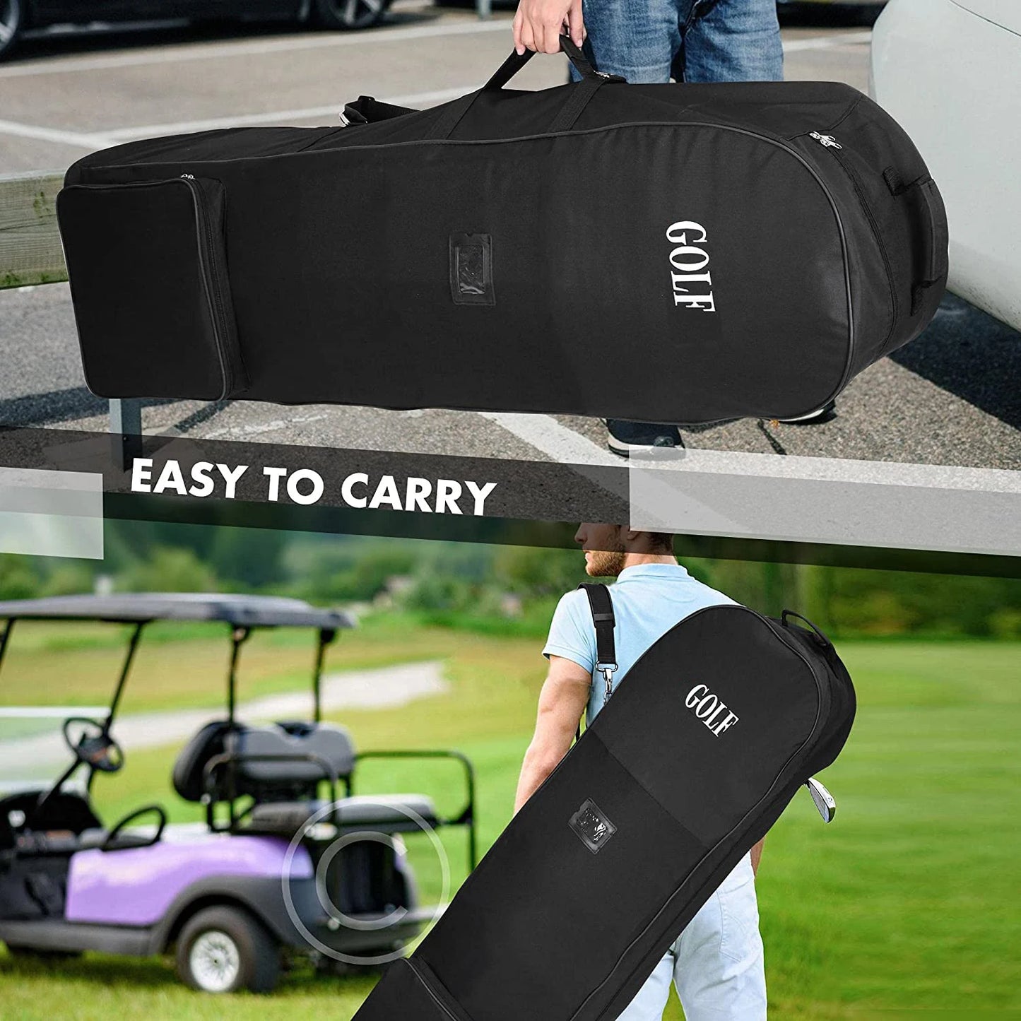 Soft Golf Travel Bag with Wheels