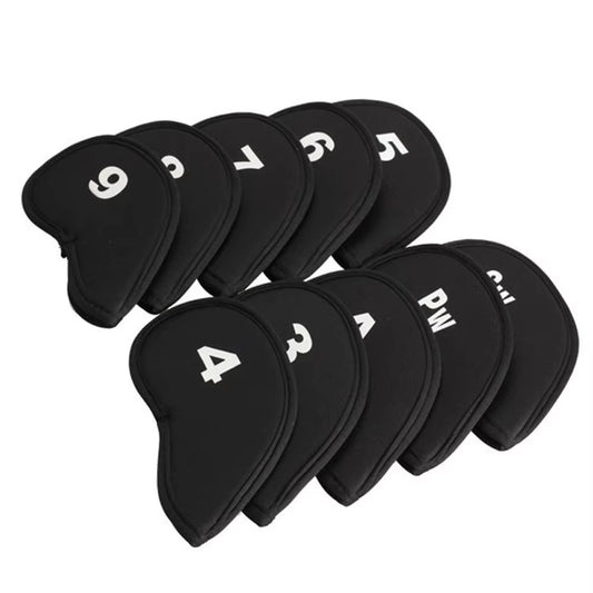 10Pcs Golf Shaft Protectors, Golf Accessories, Numeric Alphabet Printing, Dustproof, Waterproof, Fashionable and Convenient
