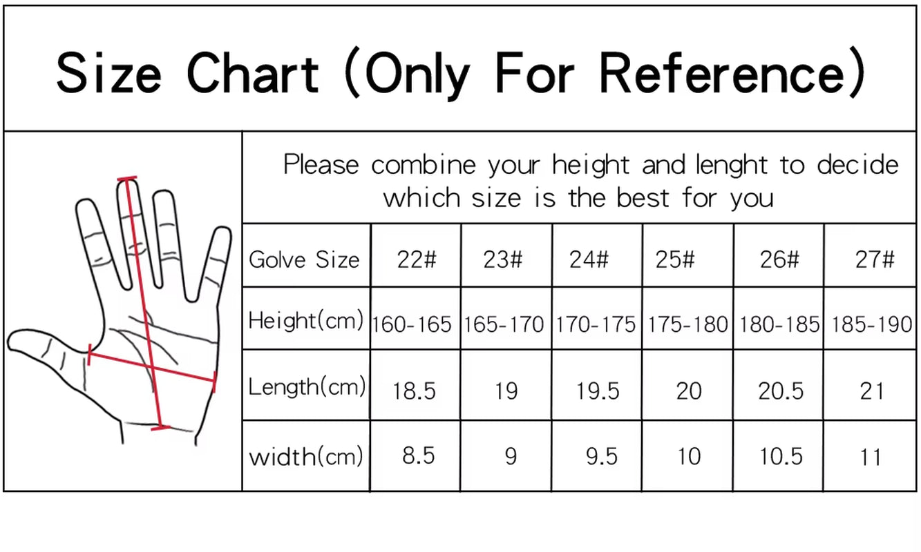 Men's Golf Gloves - 6 pieces - Left hand only