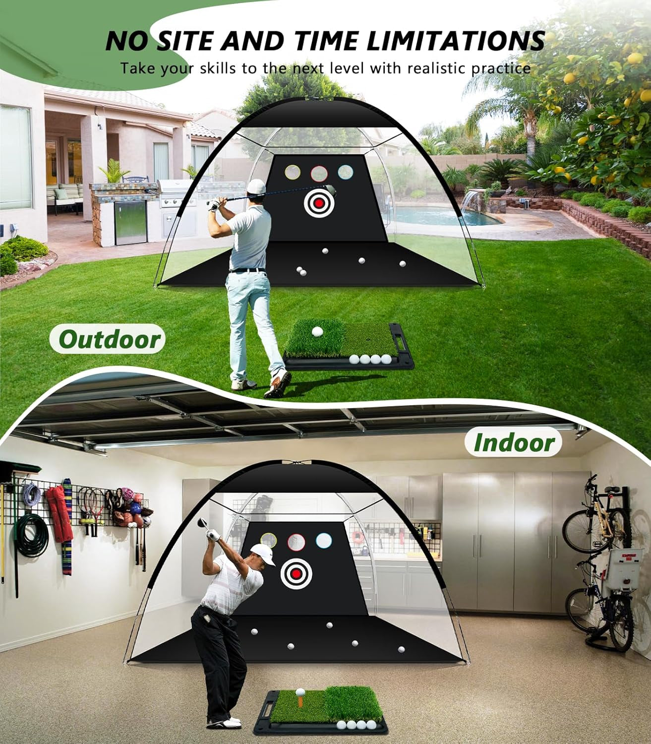 3m x 2.1m Golf Practice Net