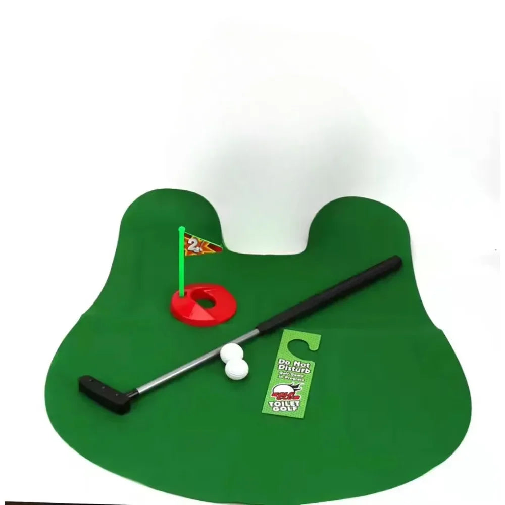 Mini Toilet Golf Set Toilet Time Golf Game Set Golf Training Accessories Birthday Party Gift