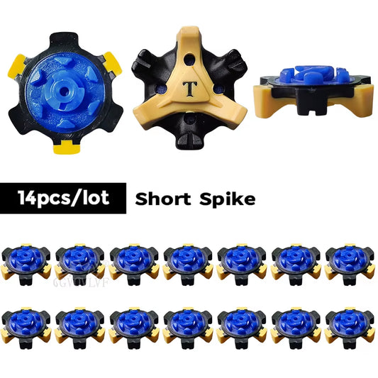 14Pcs Golf Shoe Spikes Stinger Screw Golf Shoe Spikes Replacement Thread Spikes Cleats for Golf Boots Golf Shoe Accessories