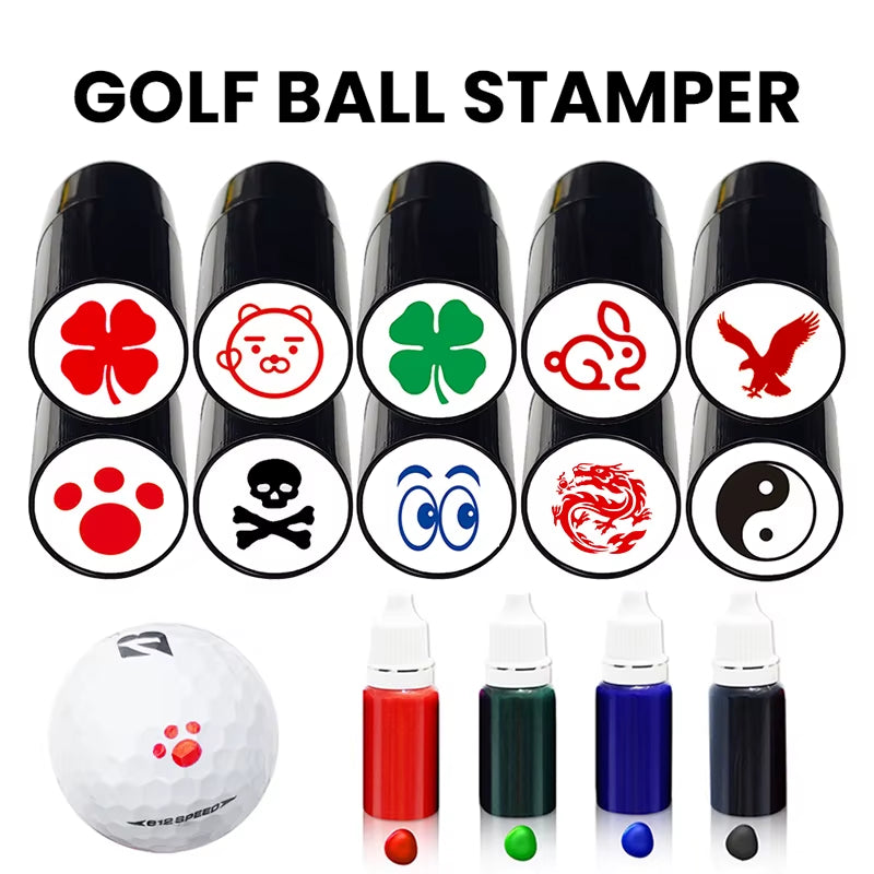 1Pc Golf Ball Stamper Eagle Pattern Stamp Impression Seal Marker Quick-Dry Plastic Multicolors Personalize Your Golf Balls