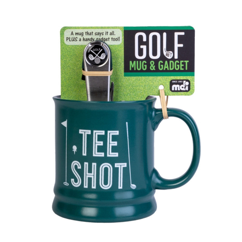 Golf Mug with Golf Tool
