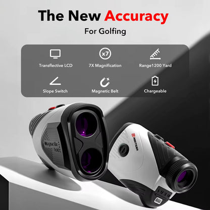 Golf Rangefinder with Slope 1000M 1200 Yards Laser Range Finder Golfing 7X Magnification Rechargeable Range Finders