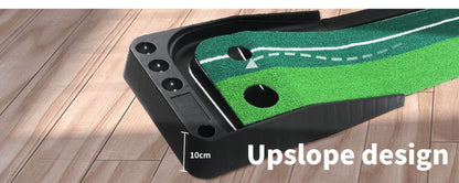Golf Putting Mat 250cm x 40cm with auto return