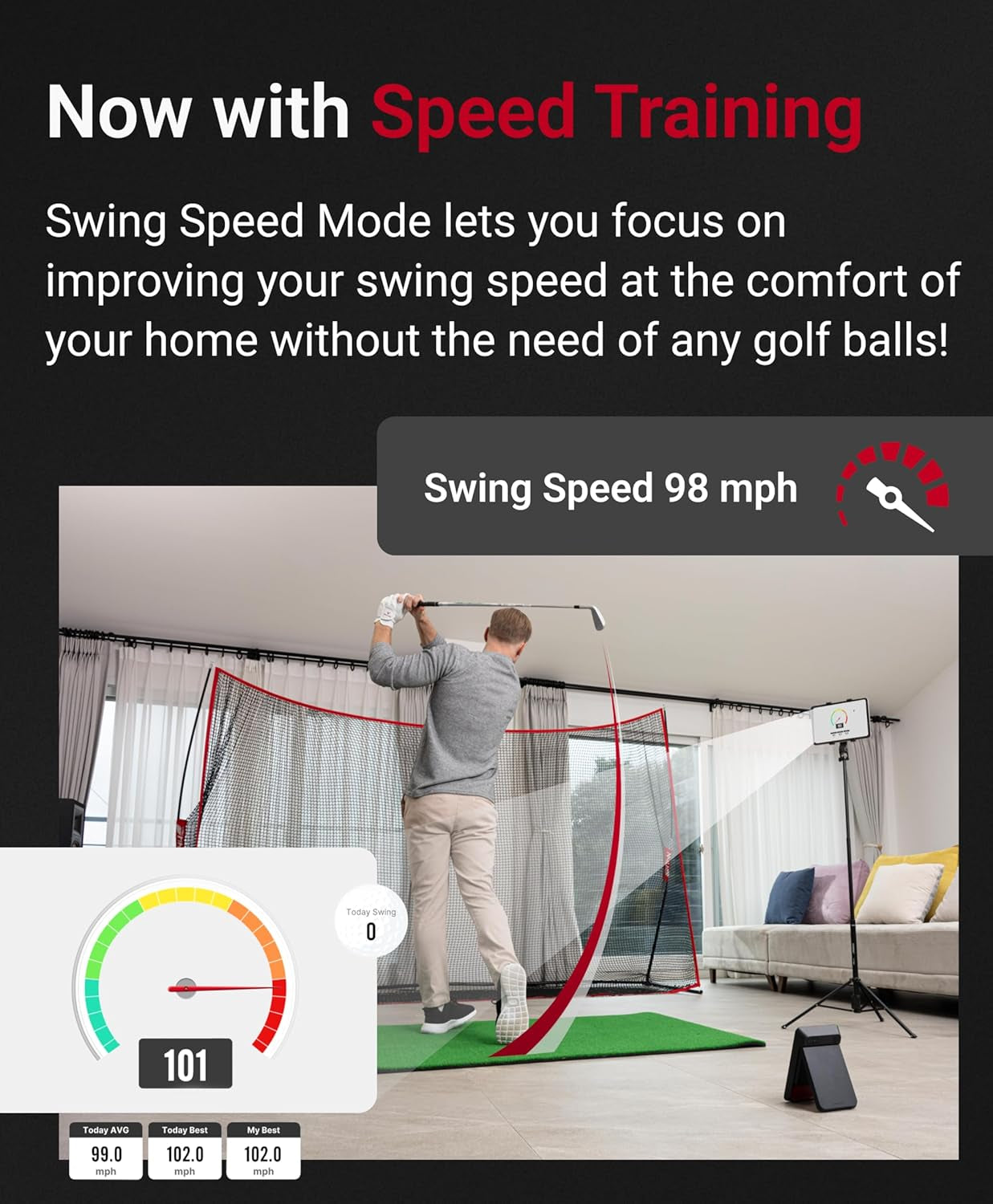 Golf Launch Monitor & 3D Driving Range Simulator