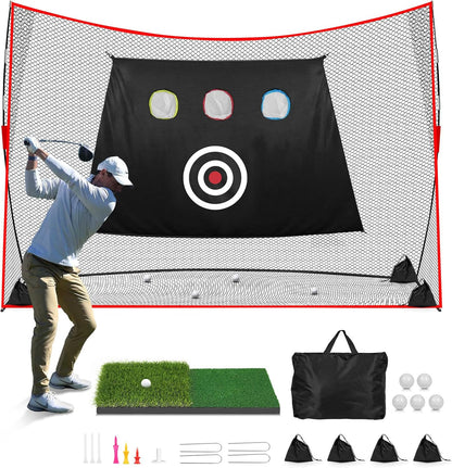 Golf Net: 10X7Ft Heavy Duty Golf Practice Net