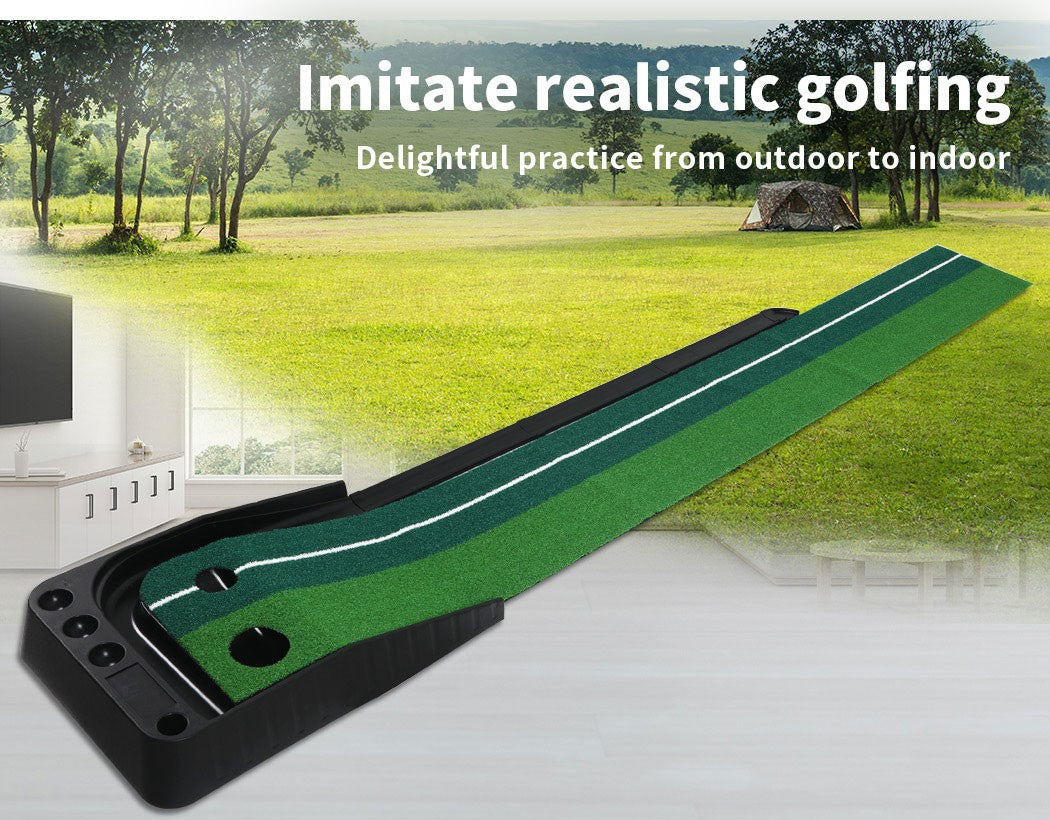 Golf Putting Mat 250cm x 40cm with auto return