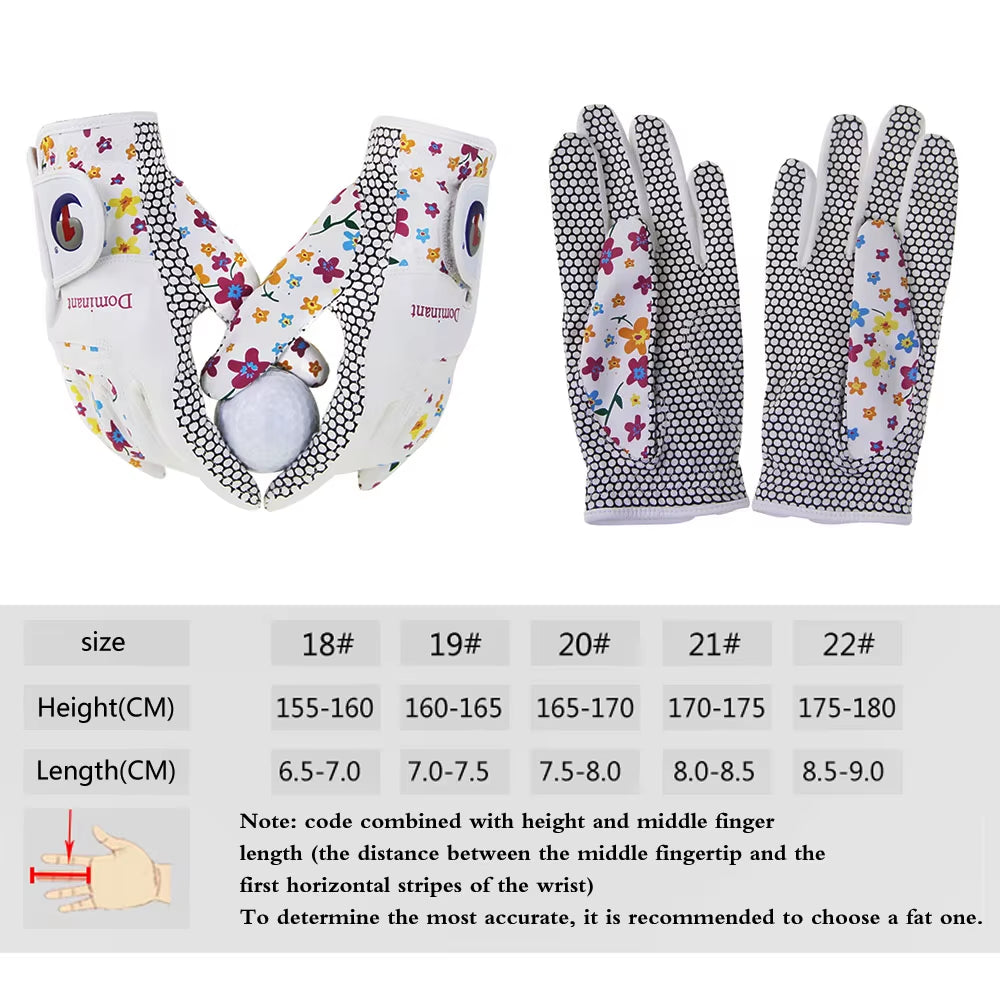 Ladies Golf Gloves - 1 pair